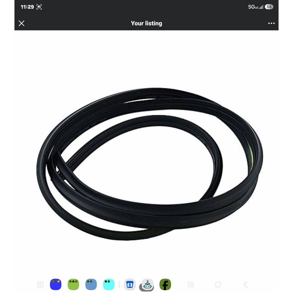 GE Hotpoint Dishwasher Tub Gasket Seal WD08X20675 Genuine OEM Part Black